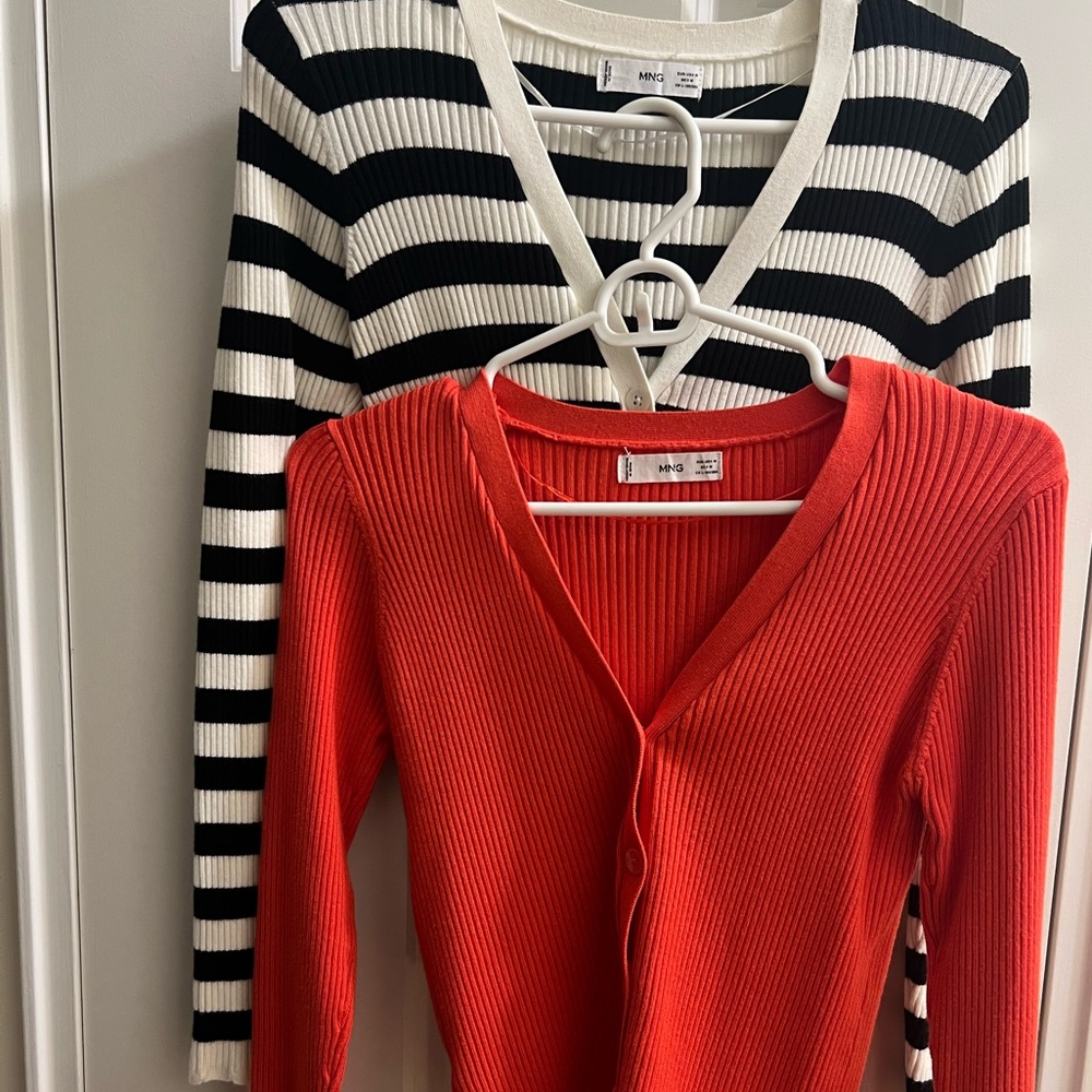 Bundle of 2 Mango cardigans. Size Medium. NWOT